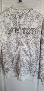 Burton zip up hoodie